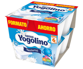 Postre lácteo sabor natural, especial para ñiños desde 6 meses YOGOLINO de Nestlé 8 x 100 g. Postre lácteo sabor natural, especial para ñiños desde 6 meses YOGOLINO de Nestlé 8 x 100 g.