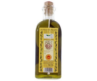 Aceite oliva virgen extra ecológico Denominación de Origen Baena NÚÑEZ DE PRADO Botella 500 ml. Aceite oliva virgen extra ecológico Denominación de Origen Baena NÚÑEZ DE PRADO Botella 500 ml.