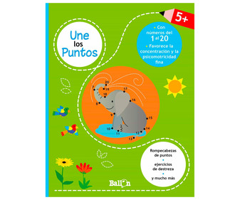 Une los puntos, del 1 al 20, VV.AA. Género: infantil, actividades. Editorial Ballon. Une los puntos, del 1 al 20, VV.AA. Género: infantil, actividades. Editorial Ballon.