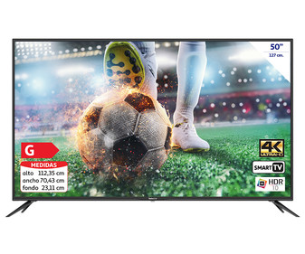 Televisión 125,73 cm (49,5") LED SELECLINE 50S211 4K, SMART TV, WIFI, TDT T2, USB reproductor, 3HDMI, 60HZ. Televisión 125,73 cm (49,5") LED SELECLINE 50S211 4K, SMART TV, WIFI, TDT T2, USB reproductor, 3HDMI, 60HZ.