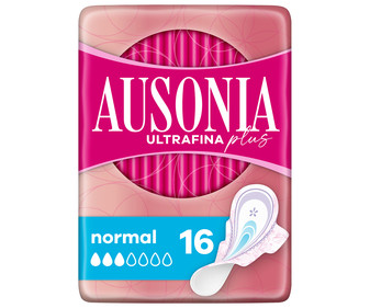 Compresas con alas normal AUSONIA Ultrafinas plus 16 uds. Compresas con alas normal AUSONIA Ultrafinas plus 16 uds.