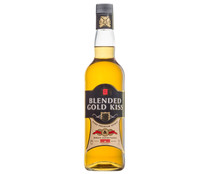 Whisky  blended GOLD KISS botella de 70 cl.