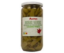Judías verdes cortadas en trozos medianos PRODUCTO ALCAMPO frasco de 360 g.