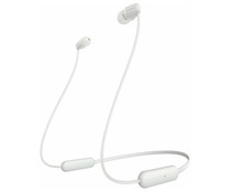 Auriculares Bluetooth tipo cuello SONY WI-C200, micrófono, color blanco.