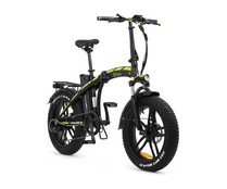  Bicicleta eléctrica YOUIN You-Ride Dubai, color negro, 250W, 7 velocidades, ruedas 20”, autonomía 35-45km.