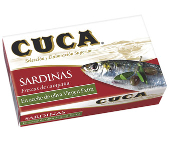 Sardinas en aceite de oliva virgen extra lata de 125 gramos Sardinas en aceite de oliva virgen extra lata de 125 gramos