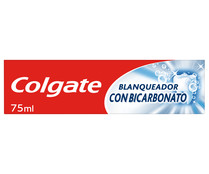 Pasta de dientes con flúor, bicarbonato y acción blanqueadora COLGATE 75 ml.
