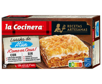 Lasaña de pasta fresca al huevo, rellena de atún LA COCINERA Recetas artesanas 500 g.