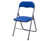 Silla plegable de pvc de color azul, medidas: 45x45 h.80cm, DECORACIÓN.