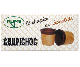 Vasitos de barquillo de chocolate para helados RUME 55 gr pack de 10 uds Vasitos de barquillo de chocolate para helados RUME 55 gr pack de 10 uds