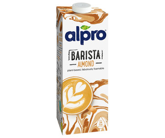 Bebida de almendras 100% vegetal, especial para café ALPRO Barista 1 l. Bebida de almendras 100% vegetal, especial para café ALPRO Barista 1 l.