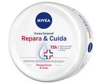 Crema corporal con sérum de hidratación profunda NIVEA Repara & cuida 300 ml.