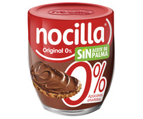 Crema de cacao con avellanas 0% sin azúcares añadidos, sin aceite de palma en envase de vidrio reutilizable NOCILLA 180 g.