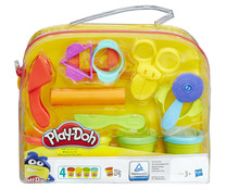 Juego de plastilina Play-Doh con 4 botes de plastilina y con cortadores y accesorios para que los más pequeños no paren de crear, PLAY-DOH
