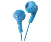 Auriculares tipo botón JVC HA-F160-A-E GUMY con cable, color azul.