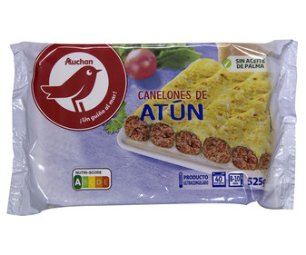 Canelones ultracongelados, rellenos de atún PRODUCTO ALCAMPO 525 g. Canelones ultracongelados, rellenos de atún PRODUCTO ALCAMPO 525 g.