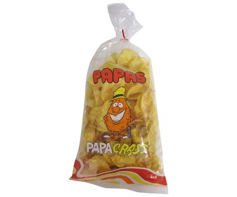 Patatas fritas lisas PAPA CRASS bolsa de 250 g. Patatas fritas lisas PAPA CRASS bolsa de 250 g.