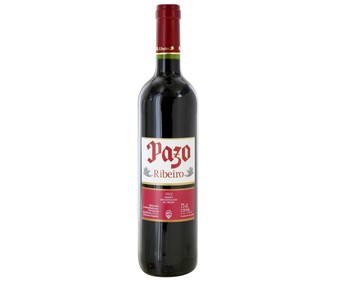 Vino tinto con denominación de origen Ribeiro PAZO botella de 75 cl. Vino tinto con denominación de origen Ribeiro PAZO botella de 75 cl.