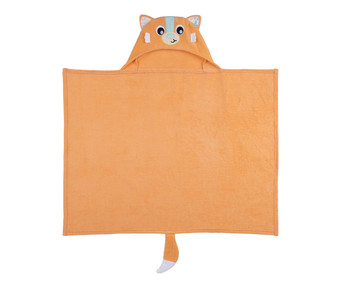 Capa de baño en tonos naranjas, PLAYGRO Zorro. Capa de baño en tonos naranjas, PLAYGRO Zorro.
