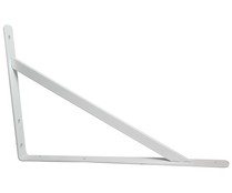 Palomilla reforzada, de 400x270 milímetros y de color blanco BRICOFÁCIL. Palomilla reforzada, de 400x270 milímetros y de color blanco BRICOFÁCIL.