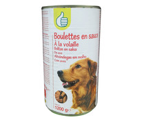 Albondigas en salsa de ave para perros PRODUCTO ECONÓMICO ALCAMPO 1200 g.