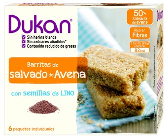 Barritas de salvado de avena con semillas de lino 25g x 6Uds Barritas de salvado de avena con semillas de lino 25g x 6Uds
