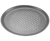 Bandeja pizza redonda antiadherente efecto piedra, 32cm. ACTUEL.