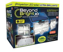 Proyector solar con 3 paneles Led, 1000lm, BEYOND BRIGHT.