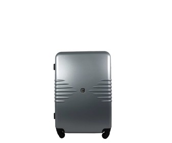 Maleta grande rígida de color gris de 70 cm. tipo trolley con 4 ruedas y cierre por código, AIRPORT ALCAMPO. Maleta grande rígida de color gris de 70 cm. tipo trolley con 4 ruedas y cierre por código, AIRPORT ALCAMPO.