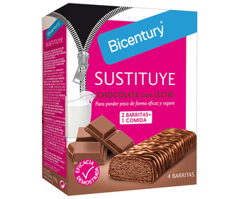 Barritas de Chocolate BICENTURY 192 g. Barritas de Chocolate BICENTURY 192 g.