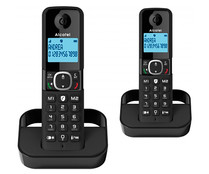 Teléfono inalámbrico dúo ALCATEL F860, pantalla retroiluminada, agenda para 100 contactos, bloqueo de llamadas.