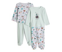 Lote de 2 pijamas de algodón para bebé IN EXTENSO, talla 74.