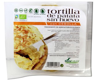 Tortilla de patatas con cebolla ecológica 250 gramos Tortilla de patatas con cebolla ecológica 250 gramos