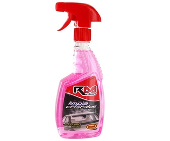 Bote de 500 mililitros de líquido limpiador de cristales con aplicador de pistola RM CLEAN. Bote de 500 mililitros de líquido limpiador de cristales con aplicador de pistola RM CLEAN.