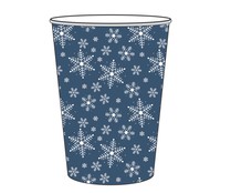 Set de 10 vasos desechables de cartón decorado, 20 cl, ACTUEL.