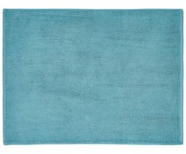 Alfombra de baño rizo 100% algodón color azul, 700g/m², 40x60 cm. ACTUEL.