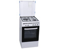 Cocina independiente a gas butano ROMMER ECH 352 FG, 3 fuegos, horno el&eacute;ctrico, H: 82,6cm, A: 50cm, F: 54cm.
