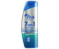 Champú anticaspa 7 en 1 con menta ultra refrescante H&S 300 ml.