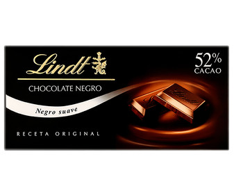 Chocolate negro 52% LINDT 125 g. Chocolate negro 52% LINDT 125 g.