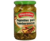 Pepinillos grandes en rodajas para hamburguesas HENGSTENBERG frasco de 330 g.