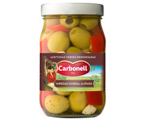Aceitunas gordal sin hueso CARBONELL 350 g.