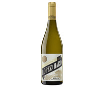 Vino blanco con denominación de origen calificada Rioja LOPEZ DE HARO botella de 75 cl.