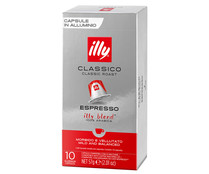 Café espresso Clássico en cápsulas ILLY 10 uds. 57 g.