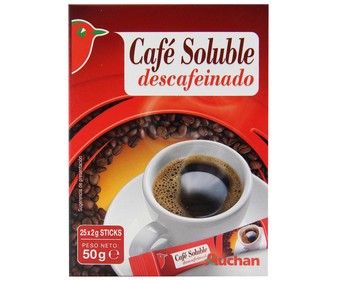 Café soluble descafeinado en sobres 25 unidades Café soluble descafeinado en sobres 25 unidades