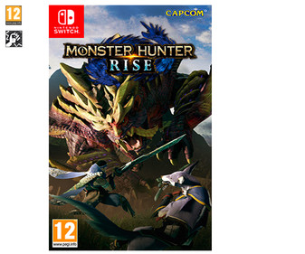 Monster Hunter Rise para Nintendo Switch. Género: acción, aventura. PEGI: +12. Monster Hunter Rise para Nintendo Switch. Género: acción, aventura. PEGI: +12.