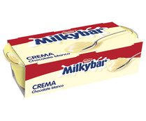 Crema de chocolate blanco MILKYBAR de Nestlé 2 x 70 g.