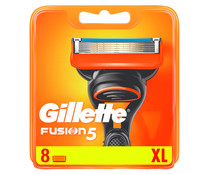 Recambio de cuchillas de 5 hojas para maquinillas de afeitar GILLETTE Fusion 5 8 uds.