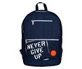 Mochila juvenil color azul marino con un compartimento y doble bolsillo exterior, 30x40x20cm YOUNG'S ATTITUDE ALCAMPO.