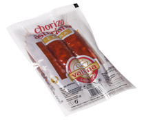 Chorizo asturiano de categoria extra ahumado y elaborado sin gluten ni lactosa VALLINA 250 g.