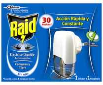 Antimosquitos (difusor + recambio), RAID 27 ml.